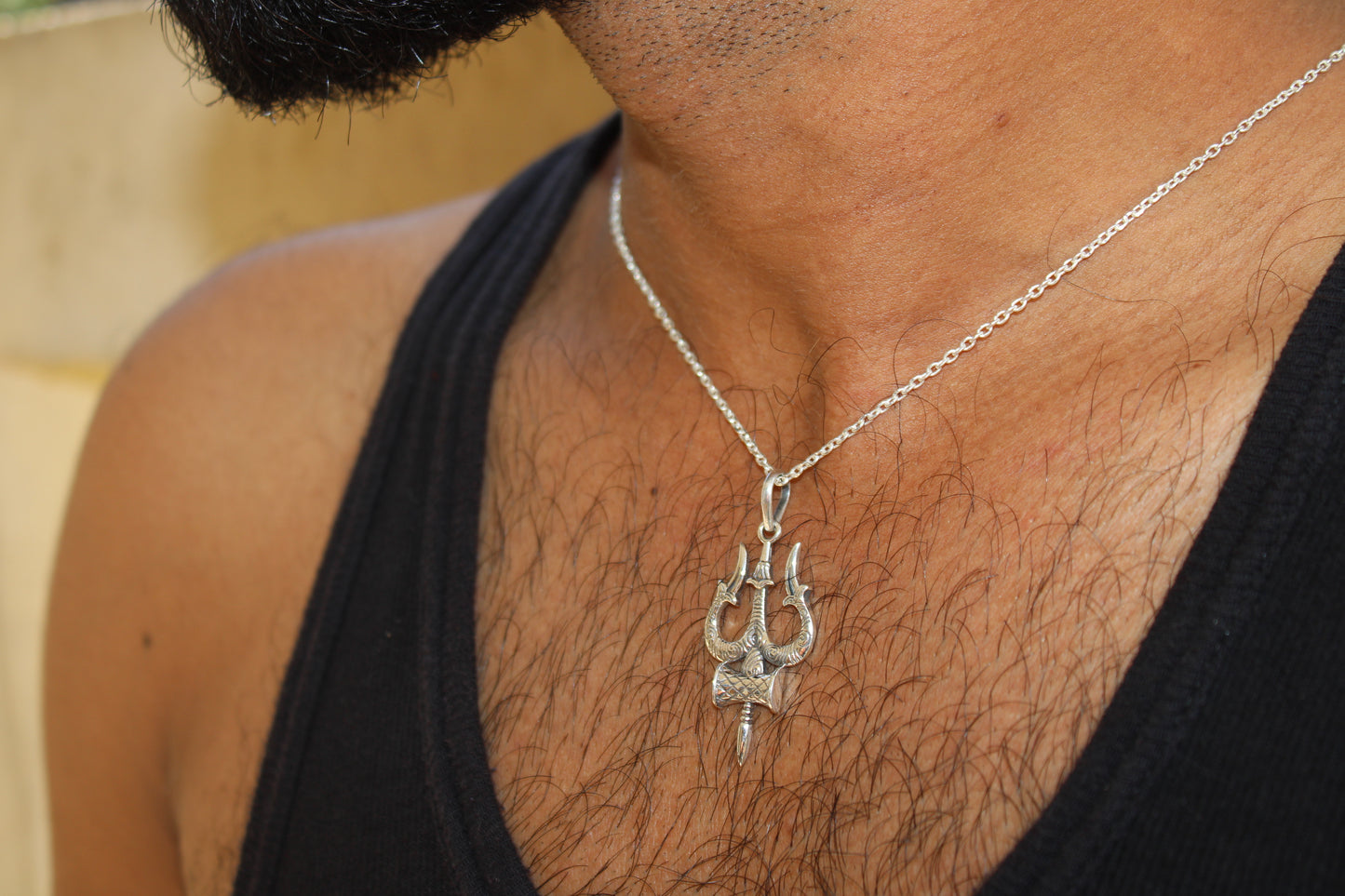 Shiva Trishul & Damaru God Pendant