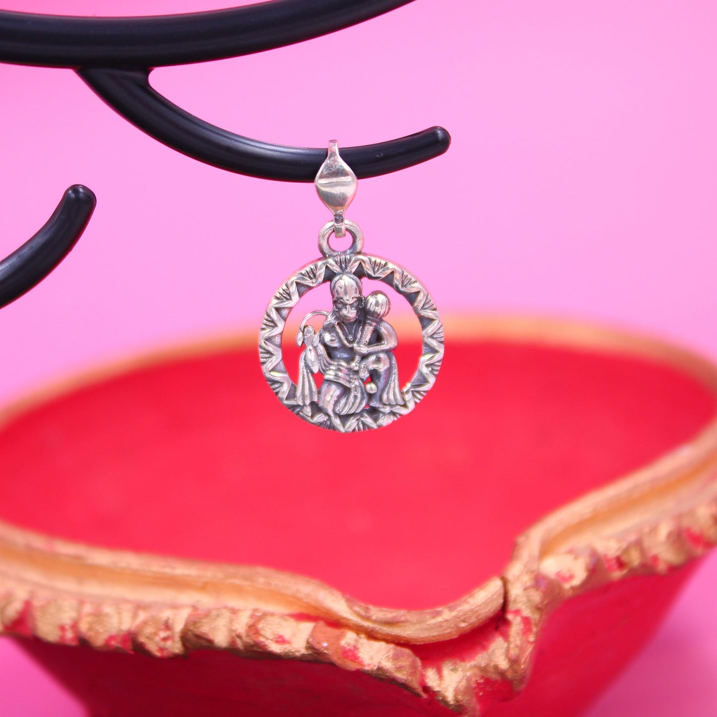 Handcrafted Sterling Silver Hanuman Pendant | Spiritual & Ethnic Jewelry