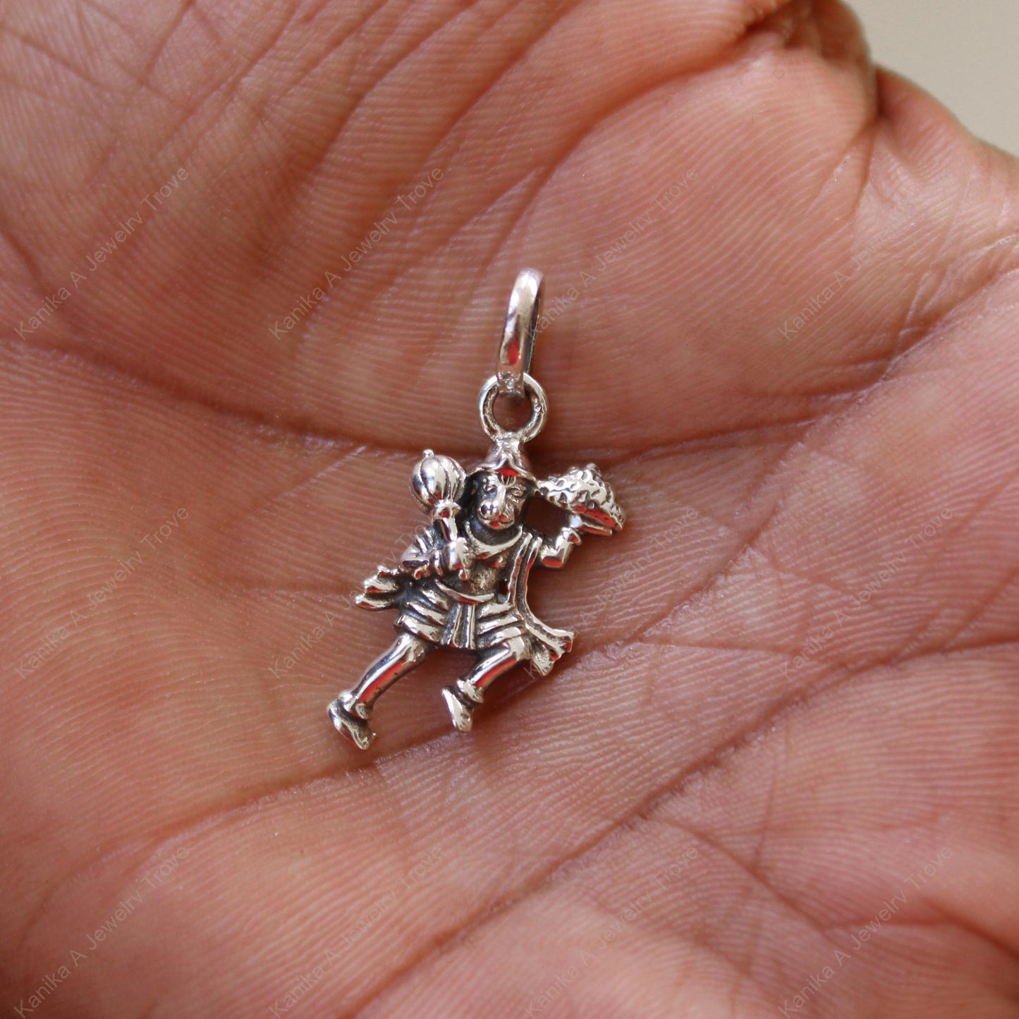 Exquisite Silver Hanuman Amulet Jewelry
