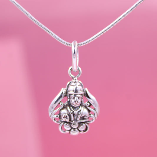 Handcrafted Sterling Silver Hanuman Pendant | Spiritual Protection Jewelry